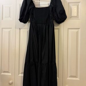 Abercrombie and Fitch Black Puff Sleeve Dress